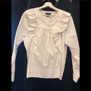 J crew blouse with raffles